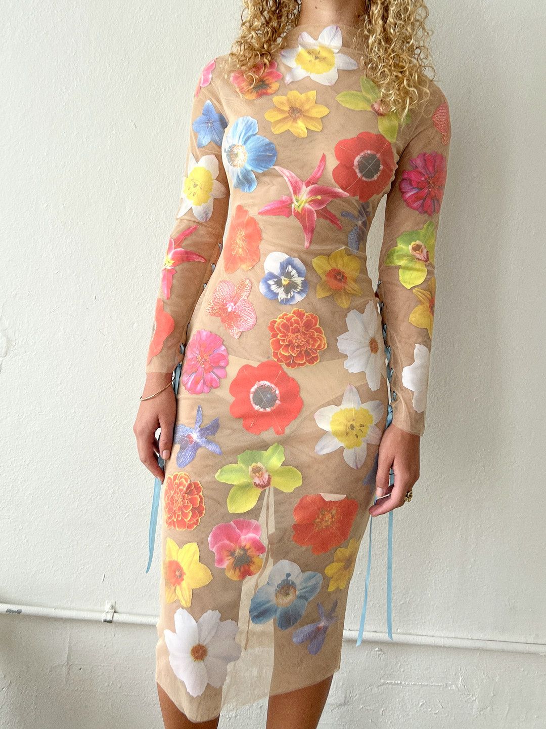 Elsa Dress - Flowers/Sand sold by Lisa Says Gah product image thumbnail 2
