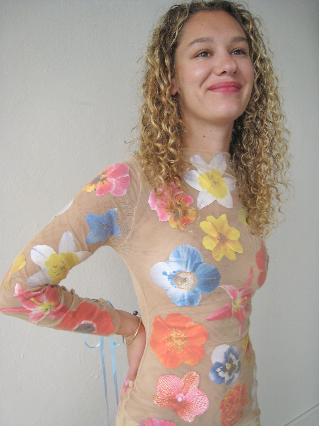 Elsa Dress - Flowers/Sand sold by Lisa Says Gah product image thumbnail 4