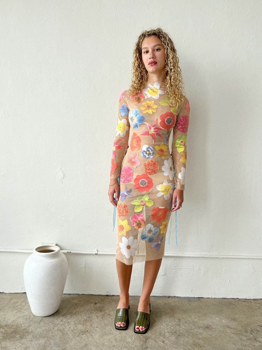 Elsa Dress - Flowers/Sand sold by Lisa Says Gah product image thumbnail 5