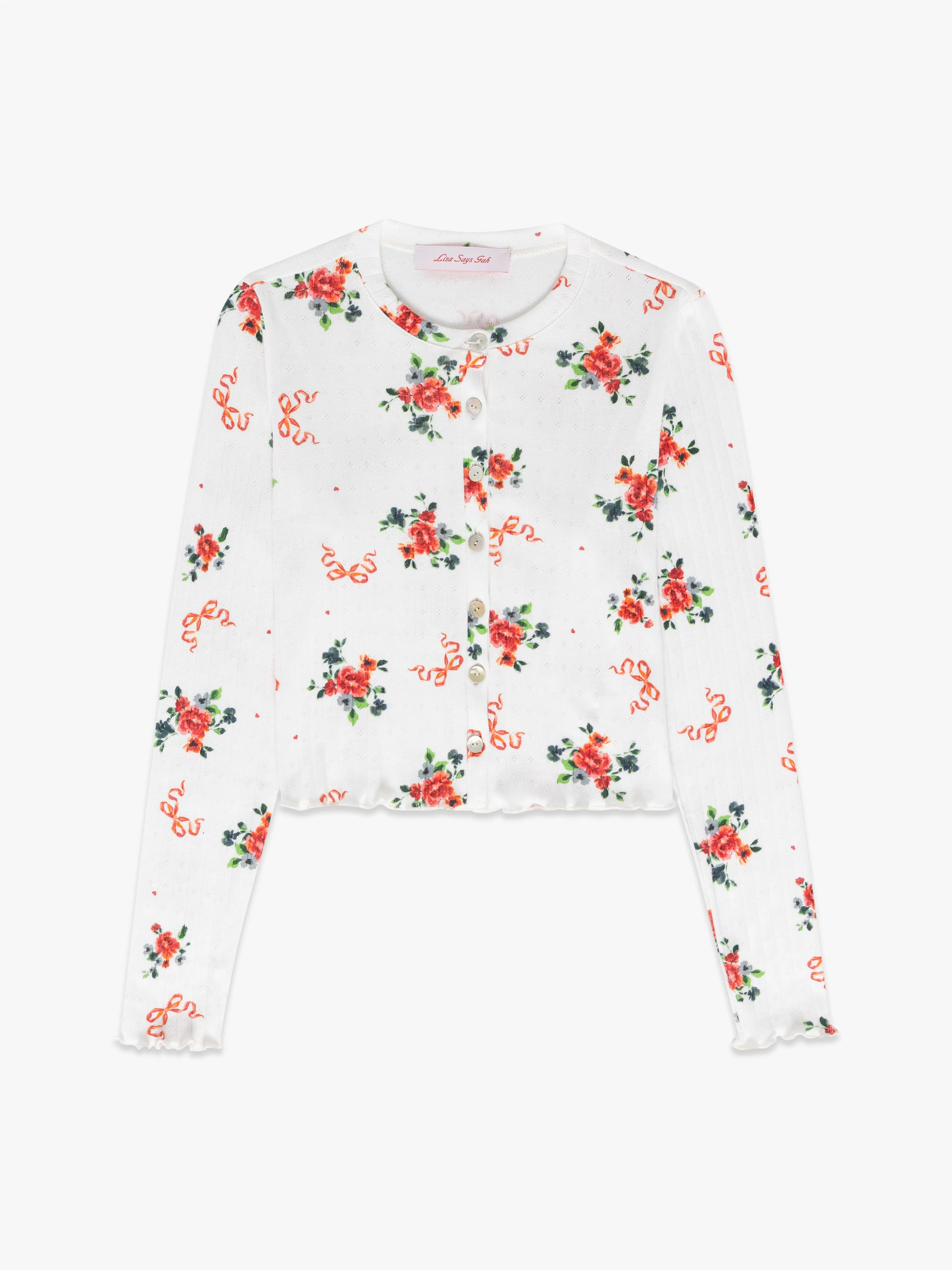 Poppy Cardi - Pointelle Bouquet sold by Lisa Says Gah product image thumbnail 2