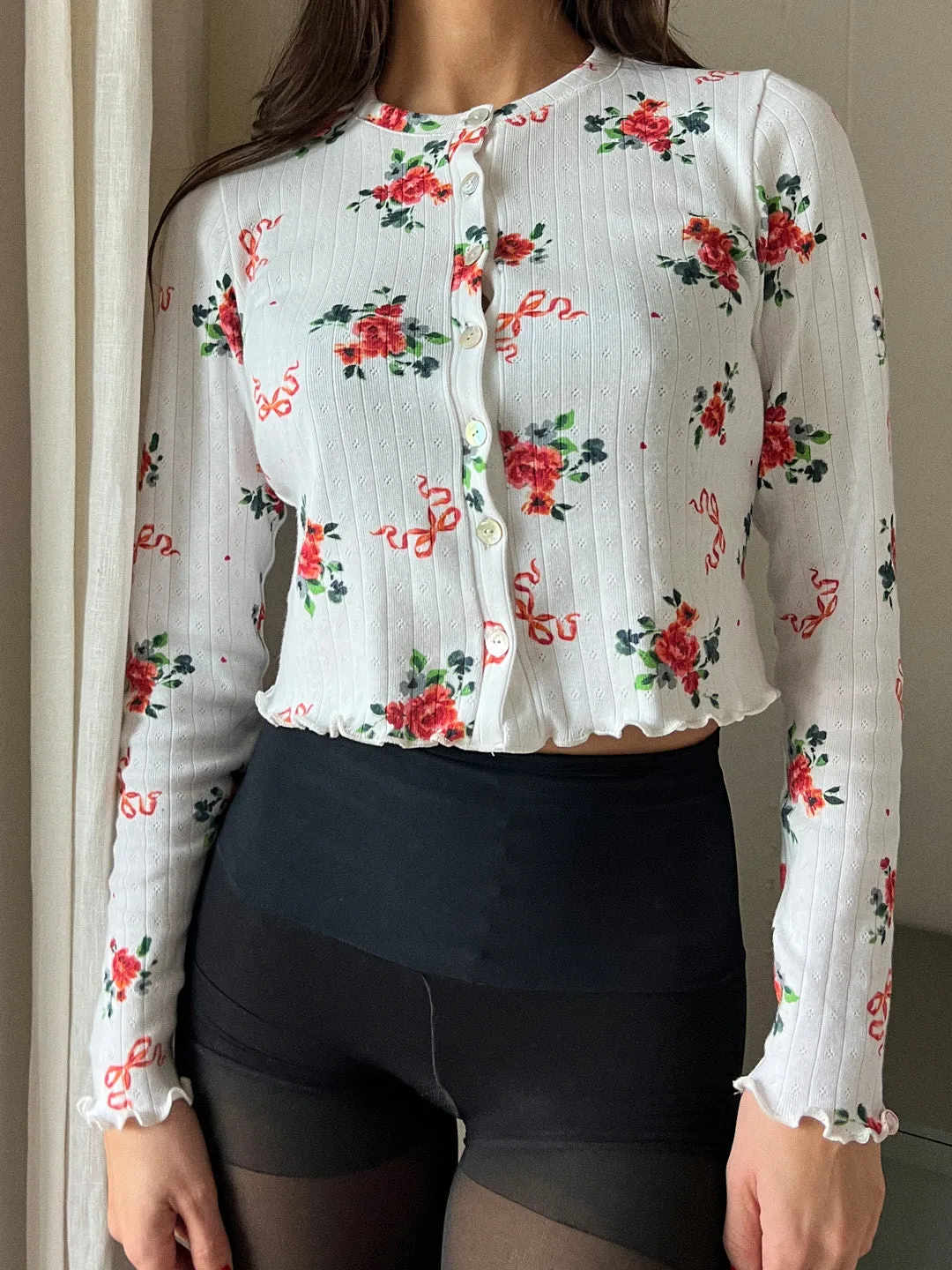 Poppy Cardi - Pointelle Bouquet sold by Lisa Says Gah product image thumbnail 4