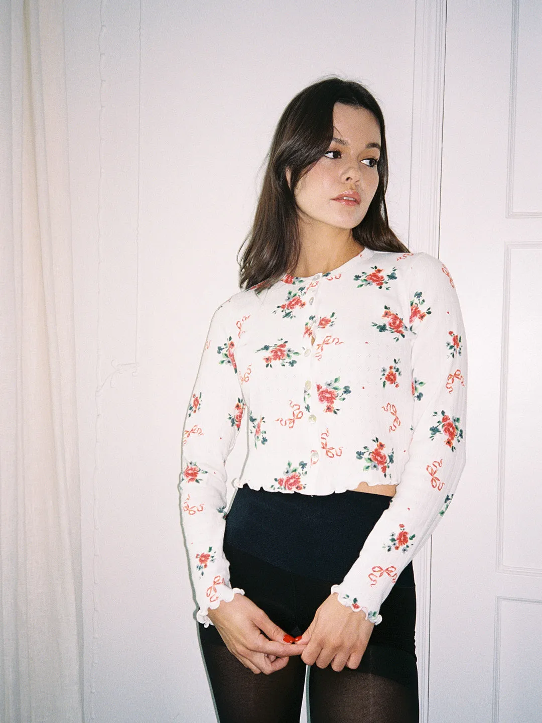 Poppy Cardi - Pointelle Bouquet sold by Lisa Says Gah product image thumbnail 5