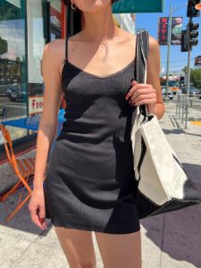 【関税込み】Cou Cou ブラック The Cami Slip ミニワンピース The Cami Slip Black – Cou Cou Intimates