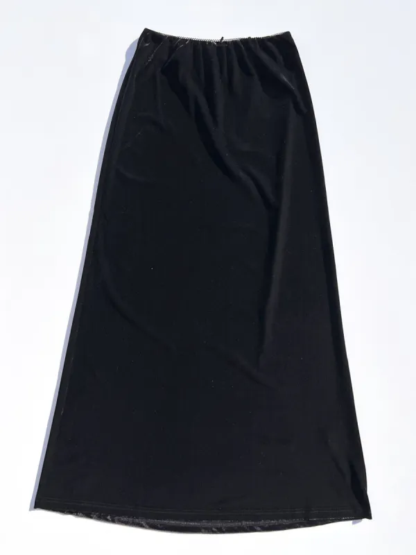 Ravello Skirt - Black Velvet sold by Lisa Says Gah