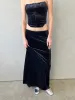 Ravello Skirt - Black Velvet sold by Lisa Says Gah