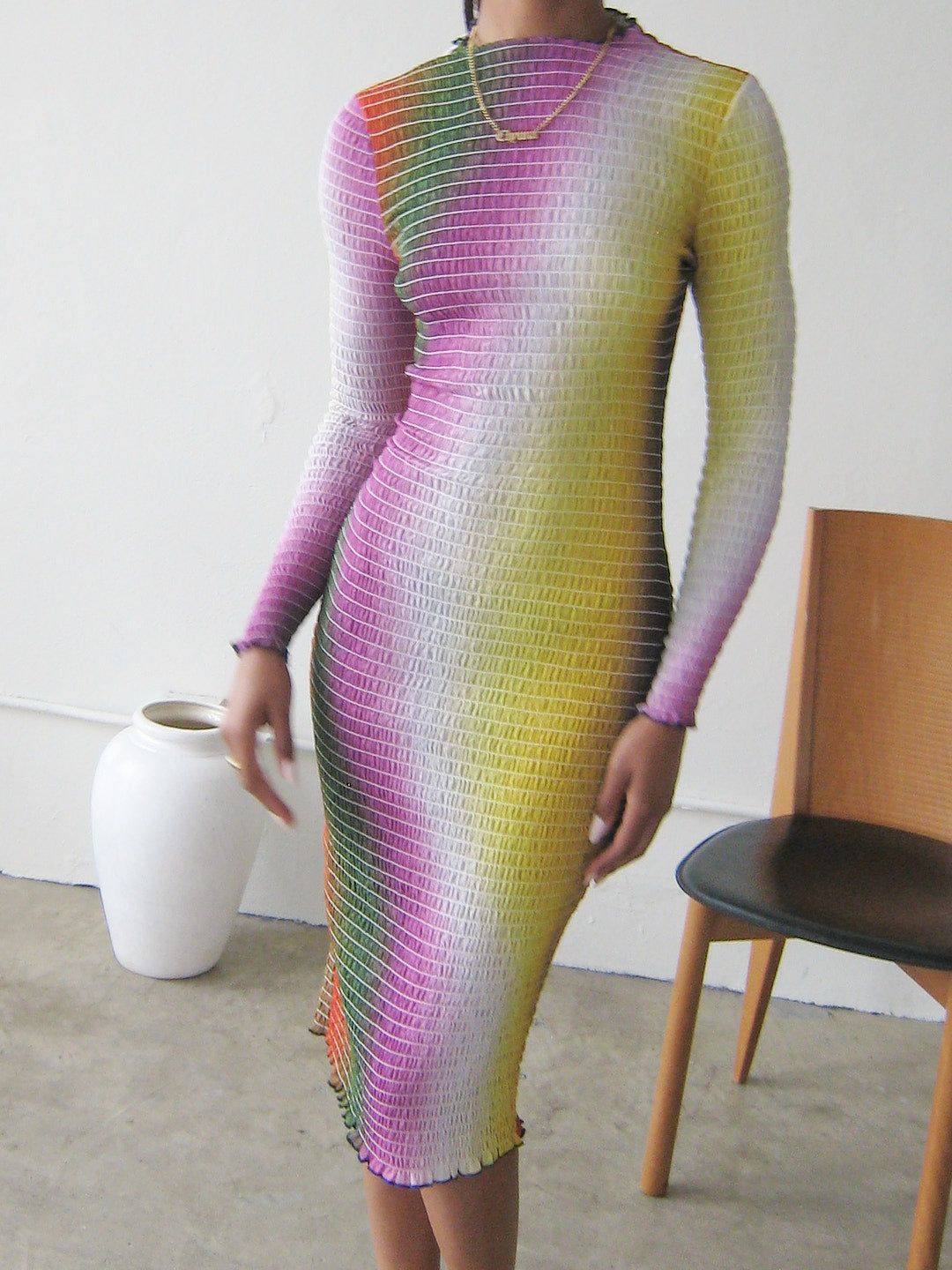 Lucia Dress - Rainbow Gradient sold by Lisa Says Gah product image thumbnail 3