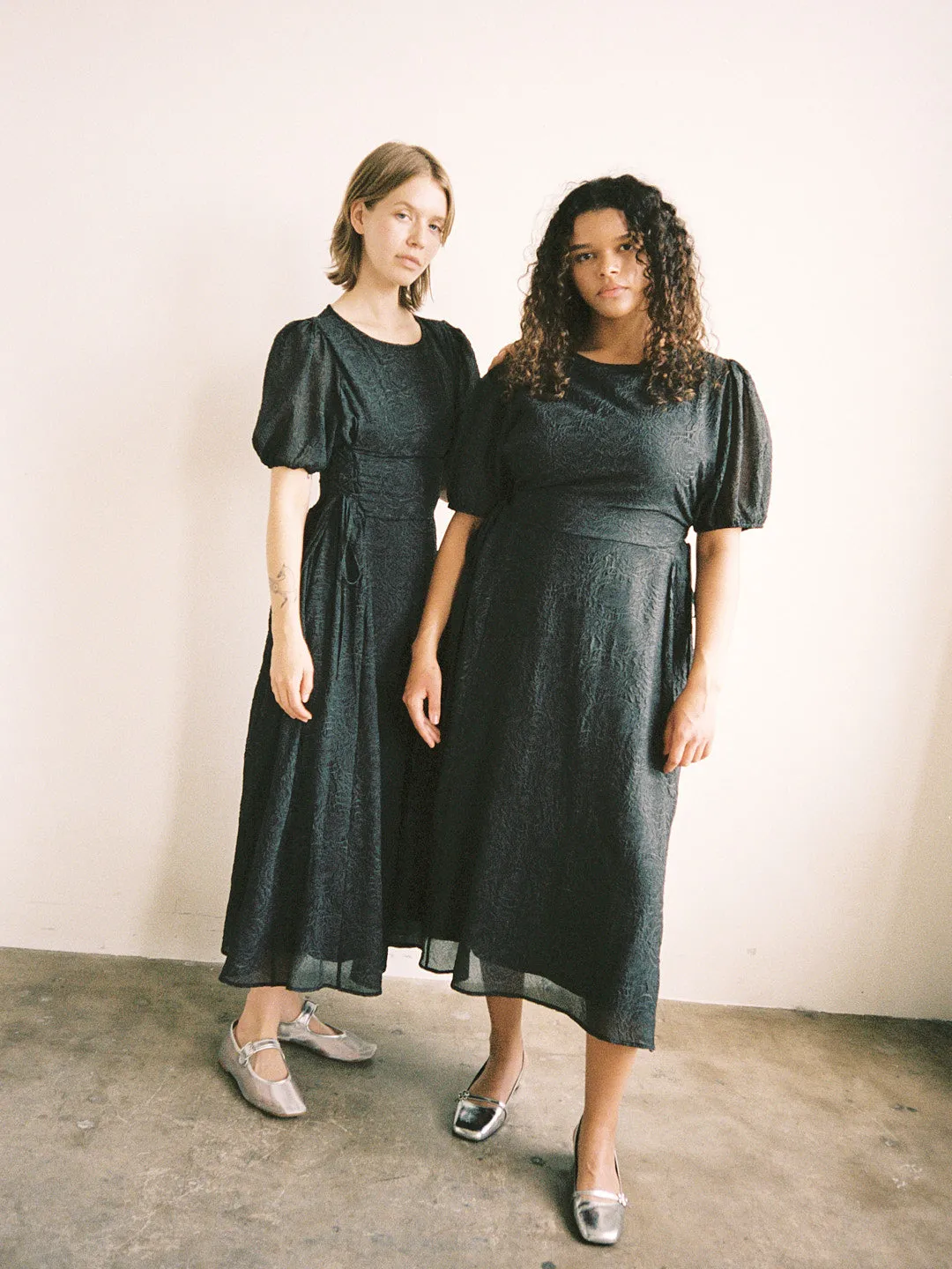 Gianna Dress - Black Rosette sold by Lisa Says Gah product image thumbnail 5