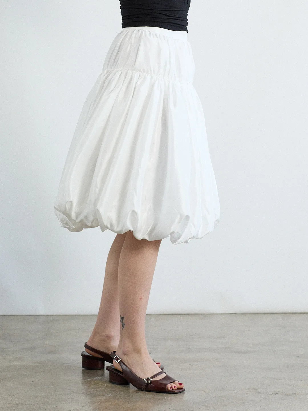 Whip Balloon Skirt - White sold by Lisa Says Gah product image thumbnail 4
