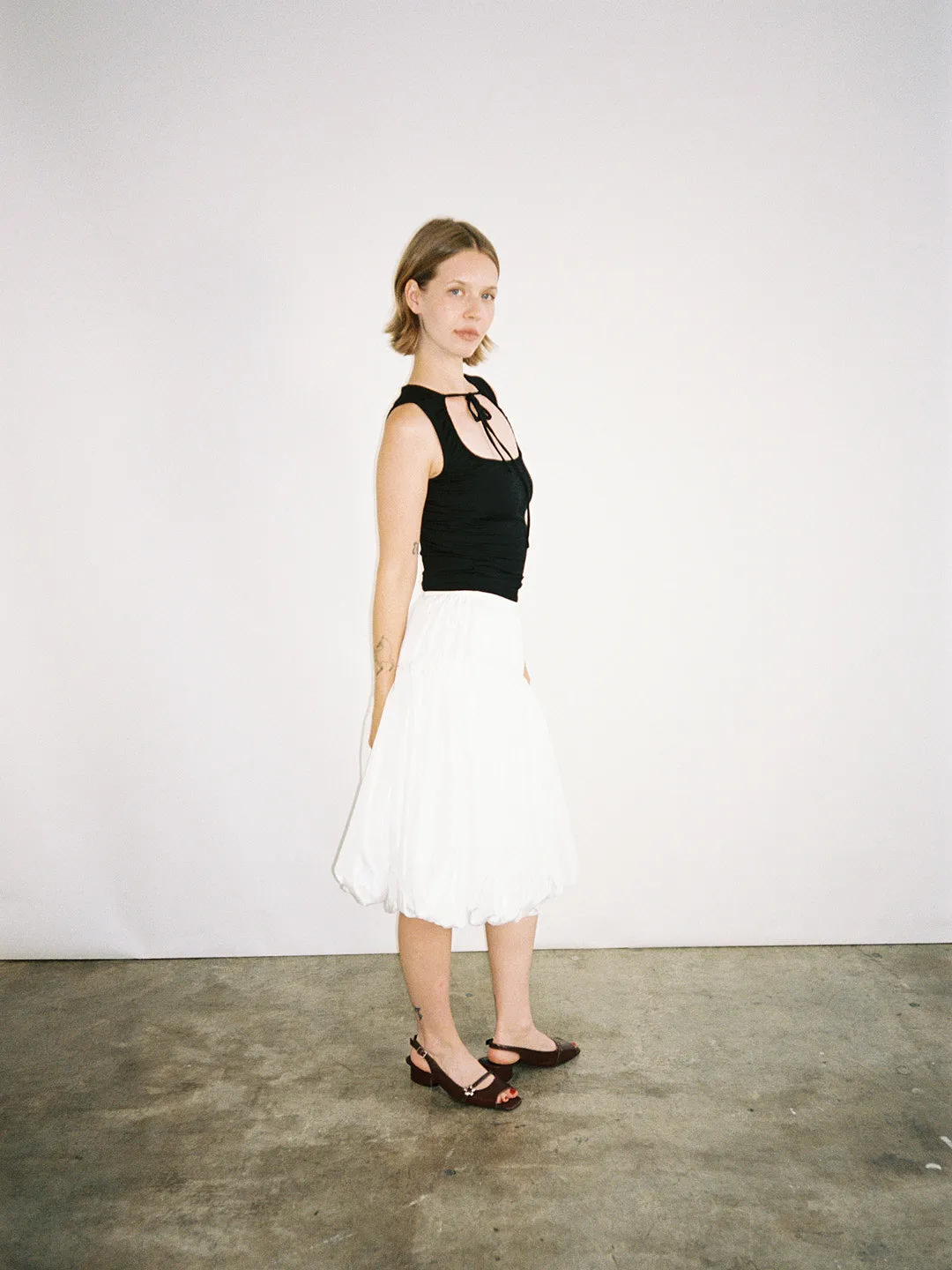 Whip Balloon Skirt - White sold by Lisa Says Gah product image thumbnail 5