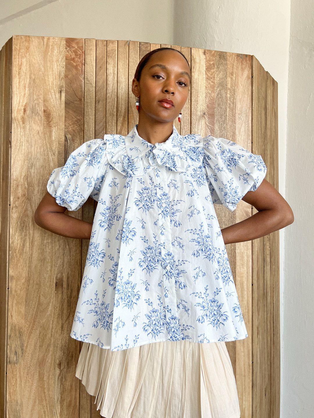 The Cream Puff Blouse - Bed & Breakfast sold by Lisa Says Gah product image thumbnail 2