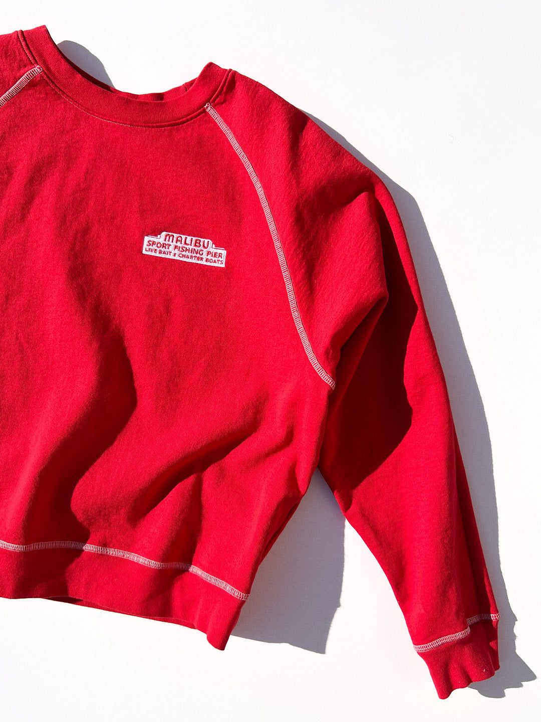 Malibu Pier Sweatshirt - Red/White sold by Lisa Says Gah product image thumbnail 2