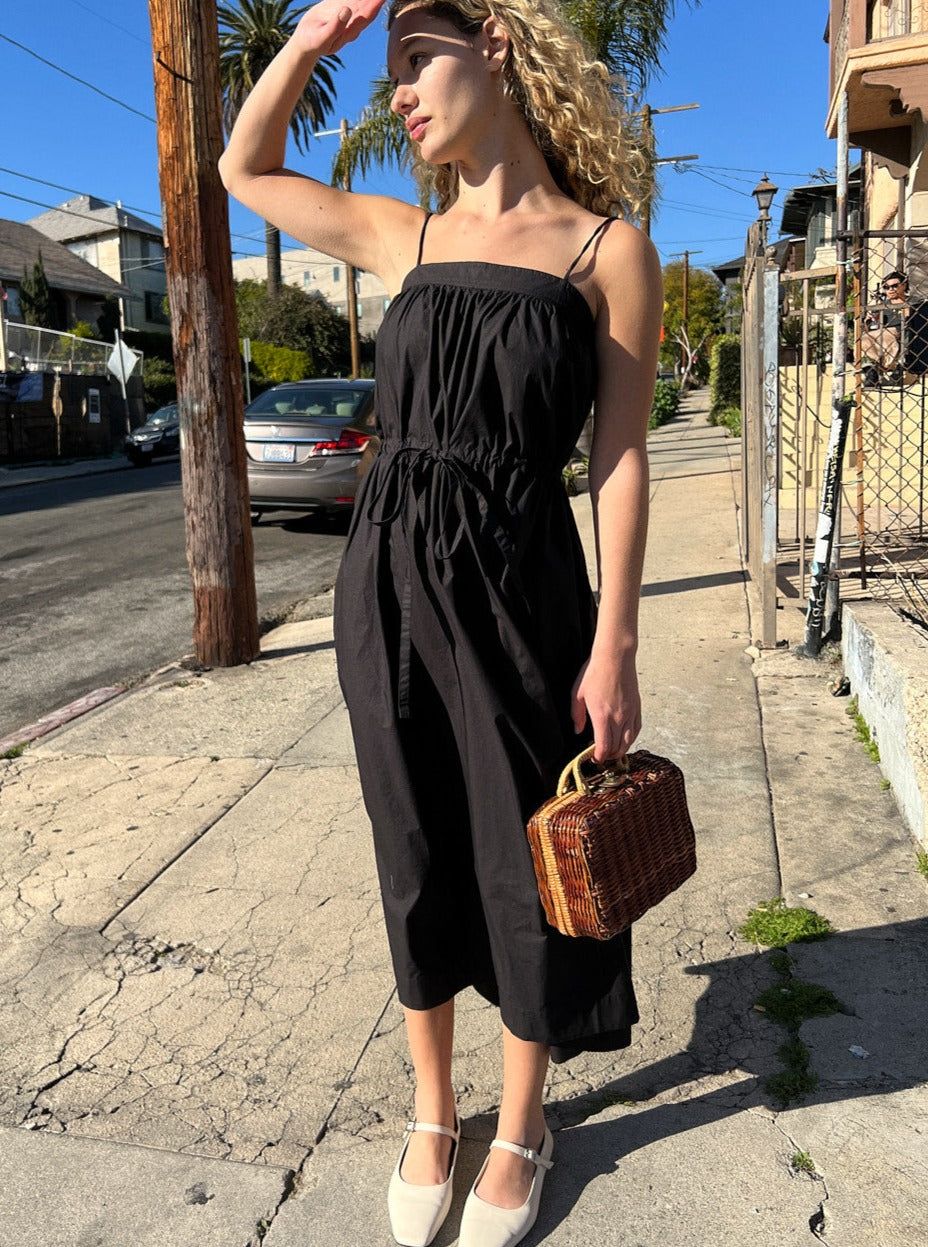 Cotton Poplin Maxi Dress - Black sold by Lisa Says Gah product image thumbnail 2