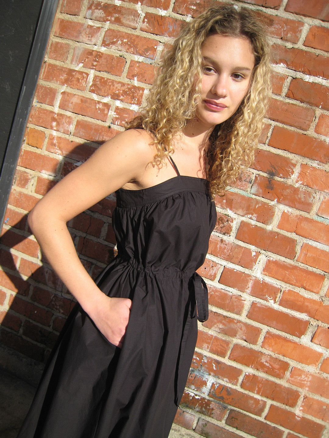 Cotton Poplin Maxi Dress - Black sold by Lisa Says Gah product image thumbnail 4
