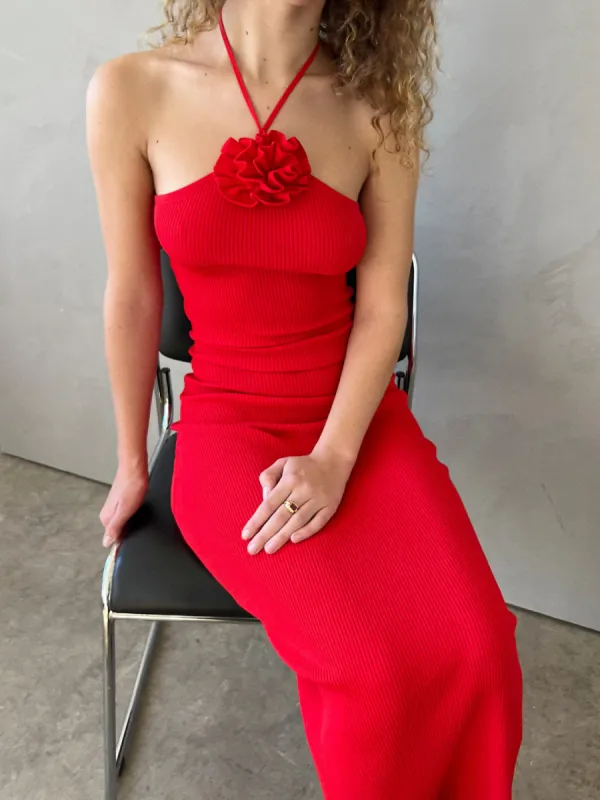 Coeur Knit Dress - Cherry sold by Lisa Says Gah