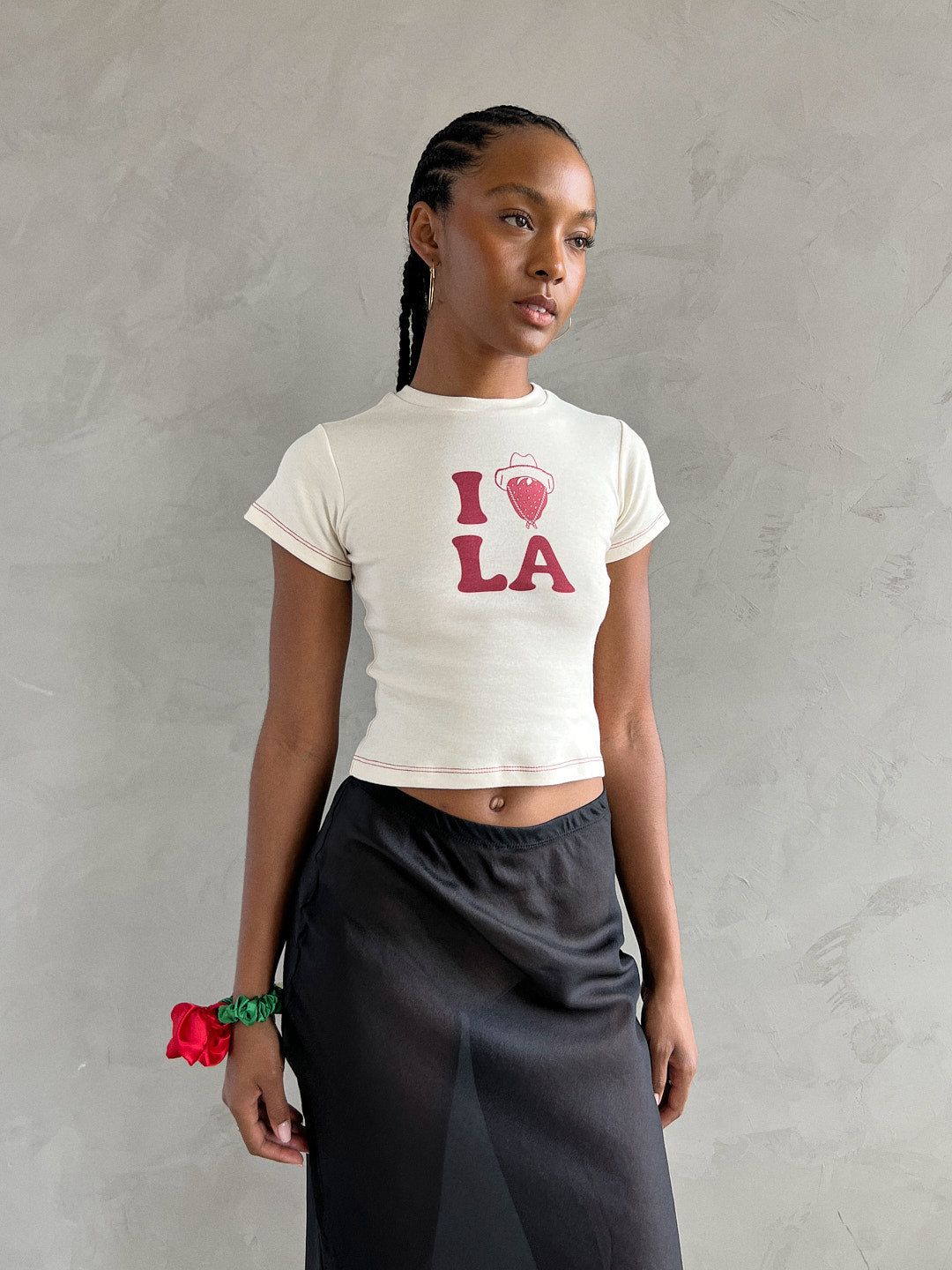 Fruit Face Baby Tee - I <3 LA sold by Lisa Says Gah product image thumbnail 4