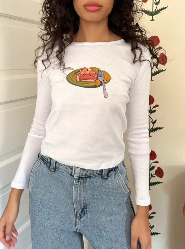 Dana Long Sleeve Tee - Pie Slice sold by Lisa Says Gah