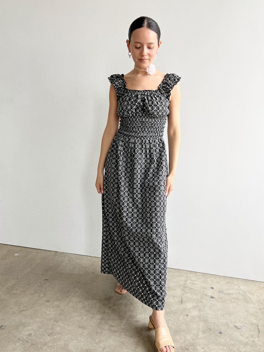 Annie Dress - Black Floral Eyelet sold by Lisa Says Gah product image thumbnail 4