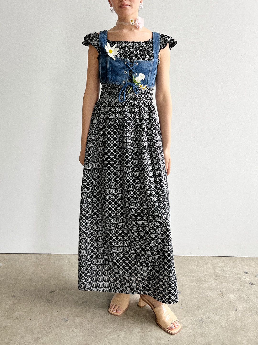 Annie Dress - Black Floral Eyelet sold by Lisa Says Gah product image thumbnail 2