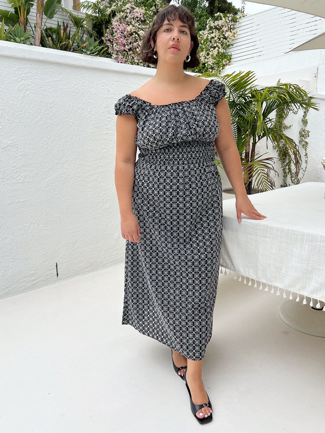 Annie Dress - Black Floral Eyelet sold by Lisa Says Gah product image thumbnail 5