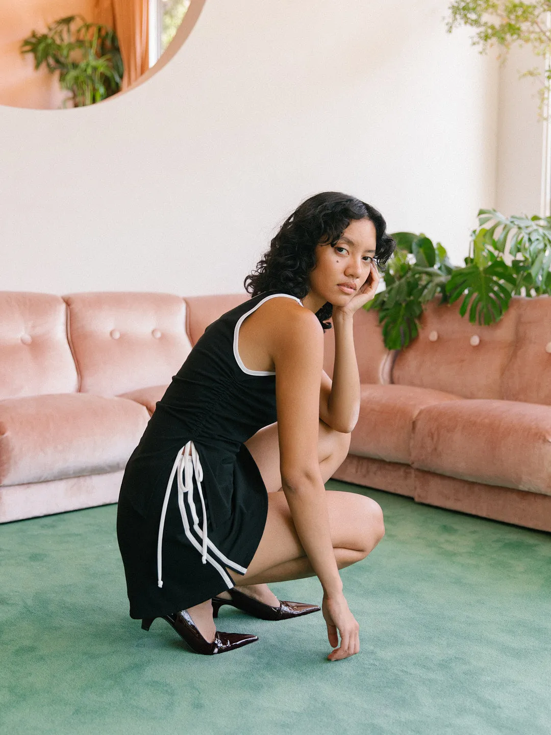 Darcy Skort - Black/White sold by Lisa Says Gah