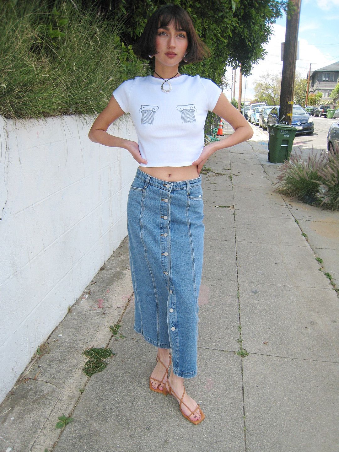Alex Tee - White/Colonna sold by Lisa Says Gah product image thumbnail 2