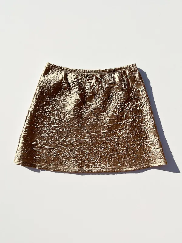 Sarah Mini Skirt - Champagne made by Lisa Says Gah