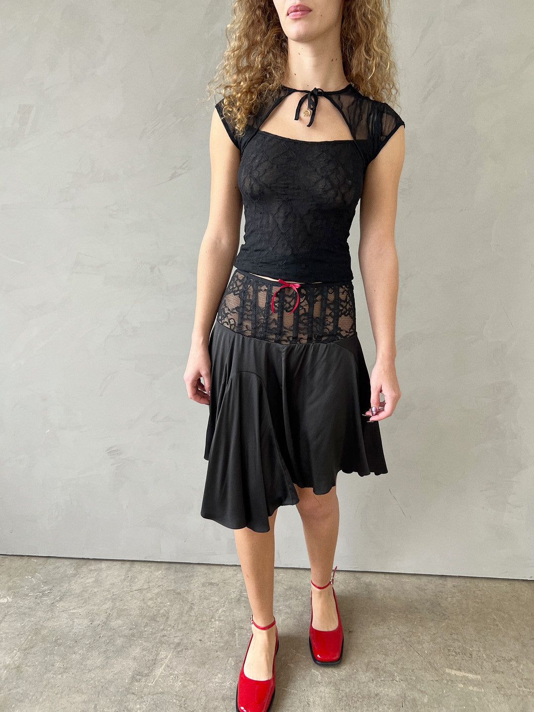 Mariposa Lace Bow Tee - Night sold by Lisa Says Gah product image thumbnail 2