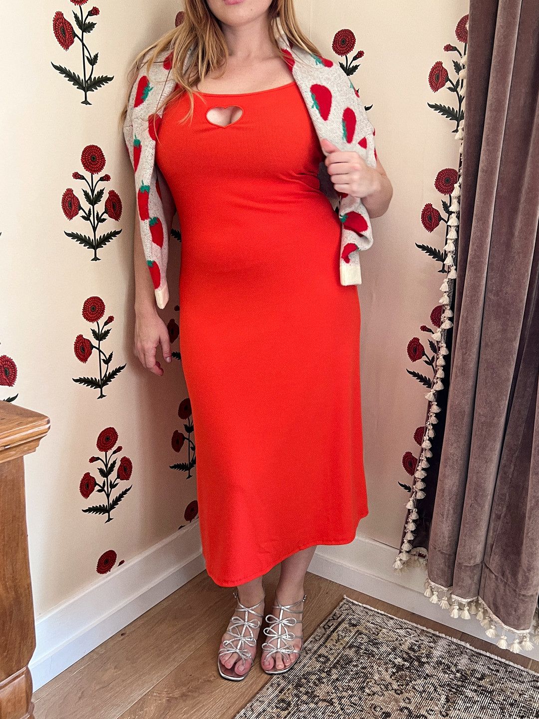 Lola Heart Slip - Fiery Red | Parallel