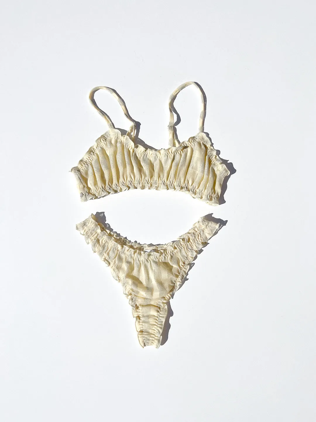 Jamie Mesh Bralette - Ivory sold by Lisa Says Gah product image thumbnail 4