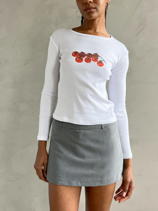 Dana Long Sleeve Tee - Pomodoro sold by Lisa Says Gah