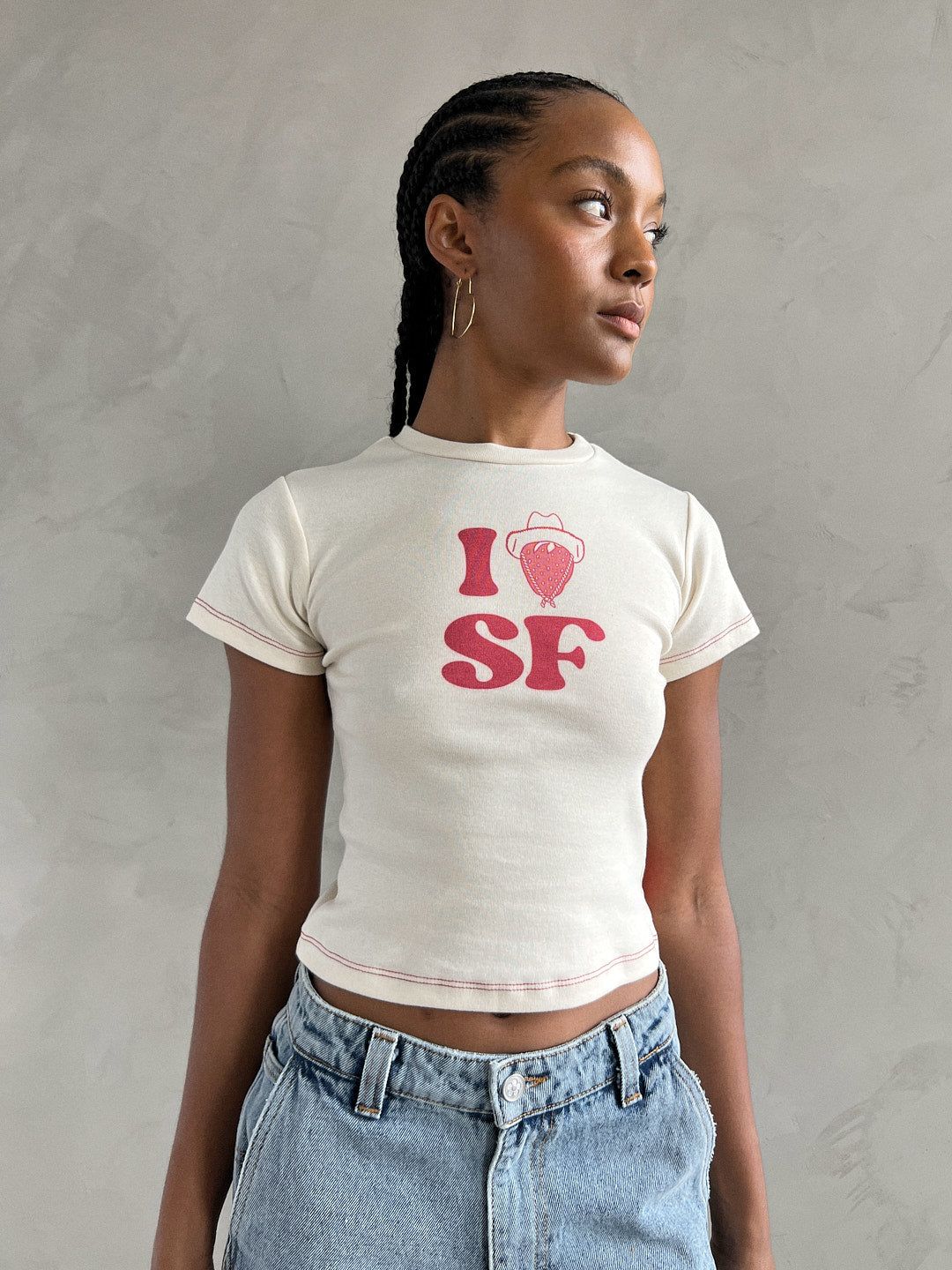 Fruit Face Baby Tee - I <3 SF sold by Lisa Says Gah product image thumbnail 5