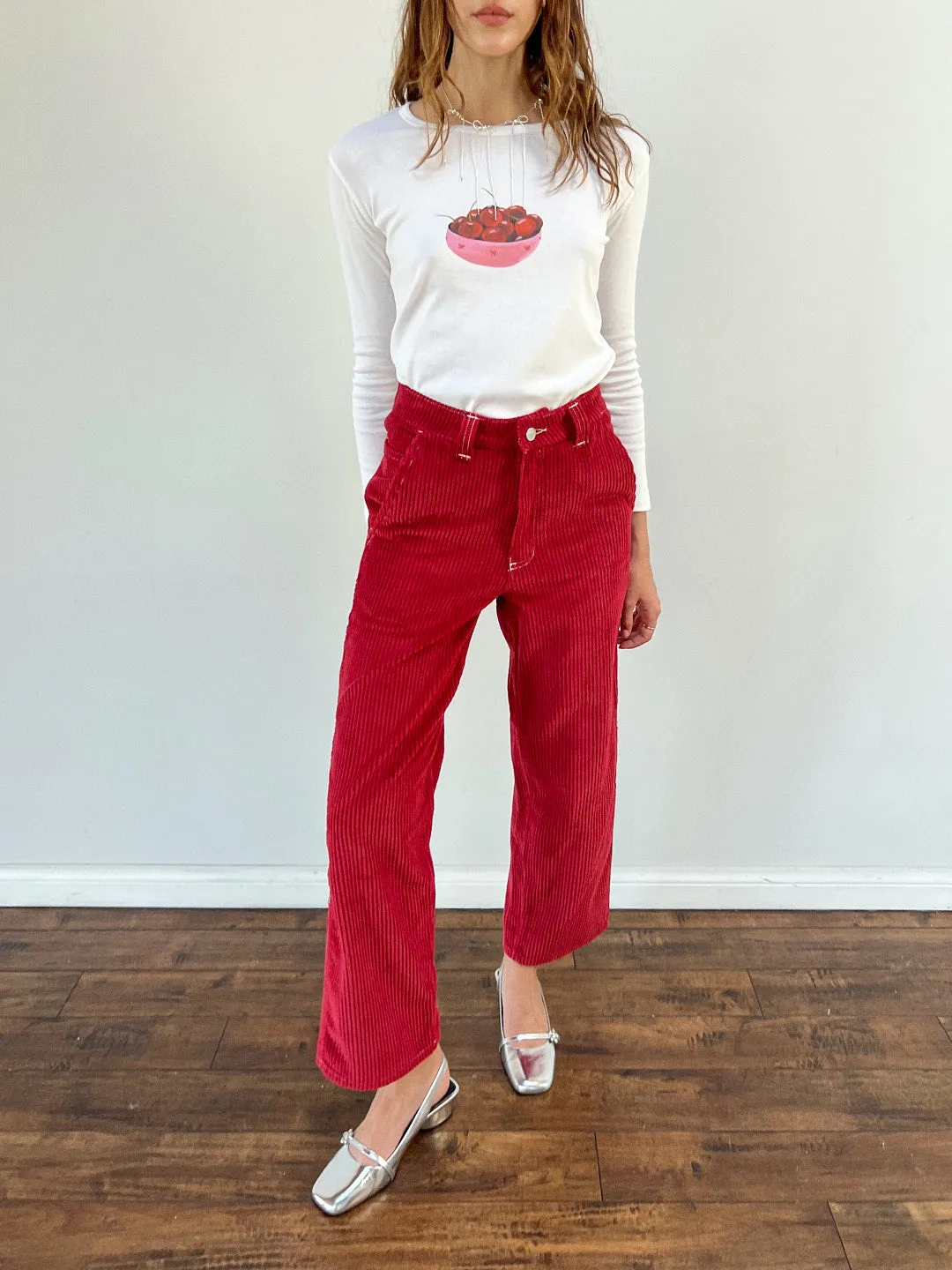 Dylan Pant - Cherry/Bows sold by Lisa Says Gah product image thumbnail 3
