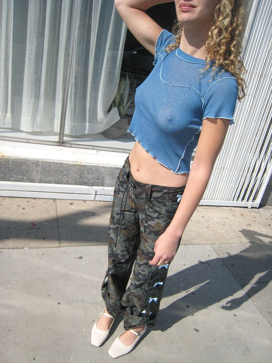 Gigi Baby Tee - Blue sold by Lisa Says Gah product image thumbnail 4