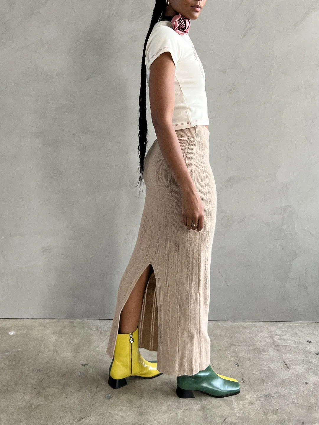 Greg Sweater Skirt - Natural sold by Lisa Says Gah product image thumbnail 3