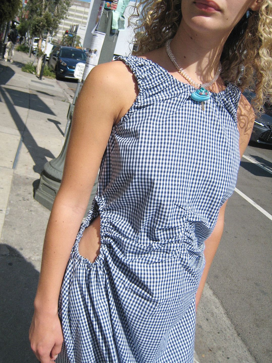 Eve Luca Dress - Navy/White Gingham sold by Lisa Says Gah