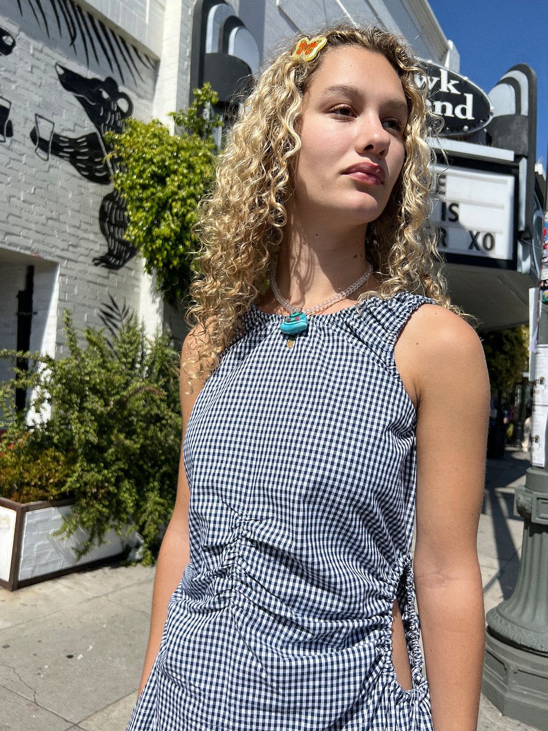 Eve Luca Dress - Navy/White Gingham sold by Lisa Says Gah product image thumbnail 5