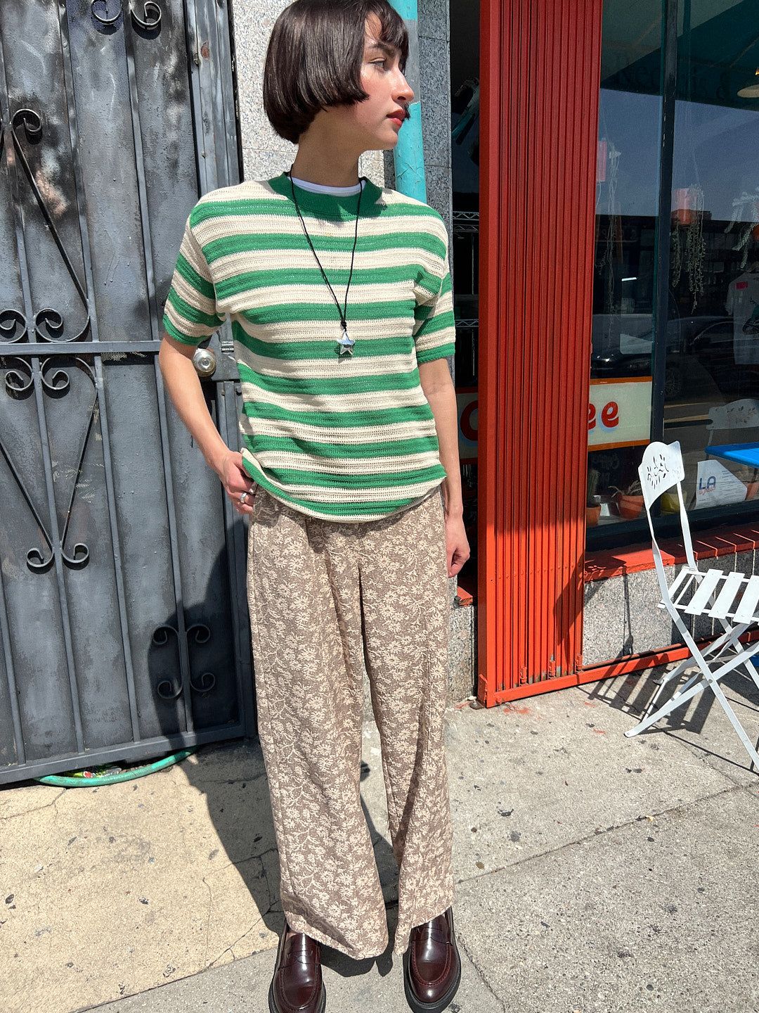 Fern Knit Top - Green Stripe sold by Lisa Says Gah product image thumbnail 4