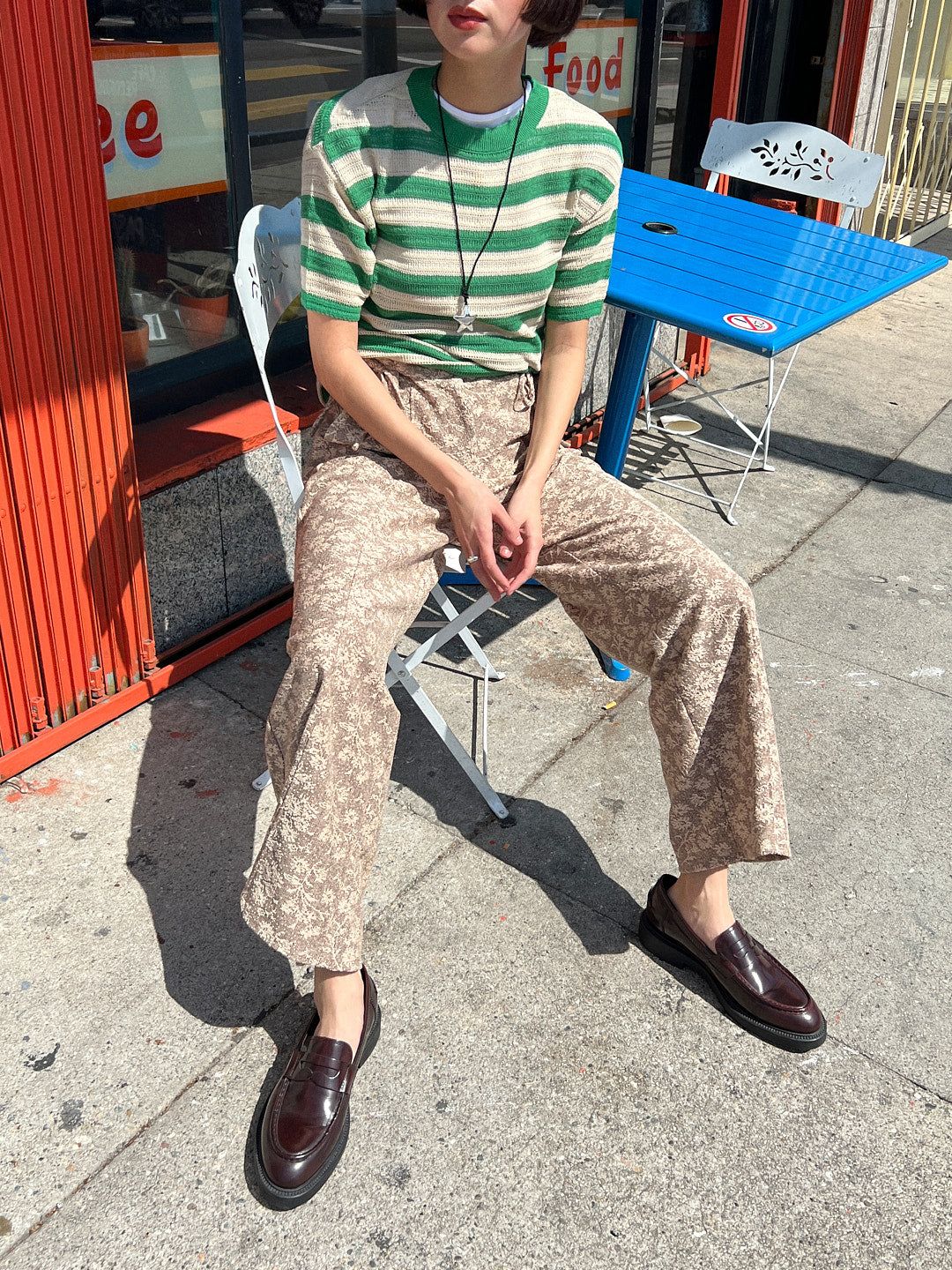 Fern Knit Top - Green Stripe sold by Lisa Says Gah product image thumbnail 3