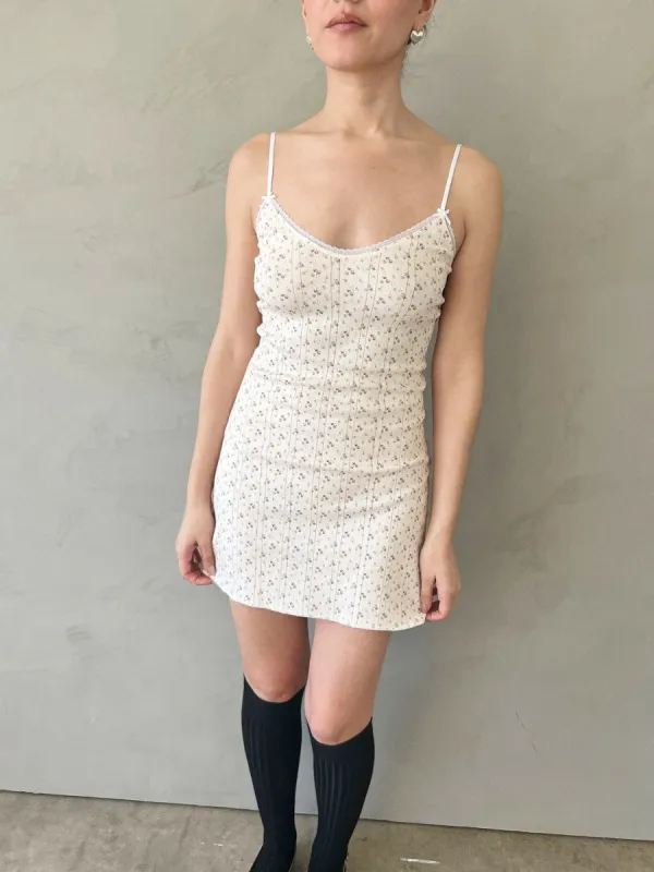 The Cami Slip Dress Pointelle - English Rose made by Lisa Says Gah