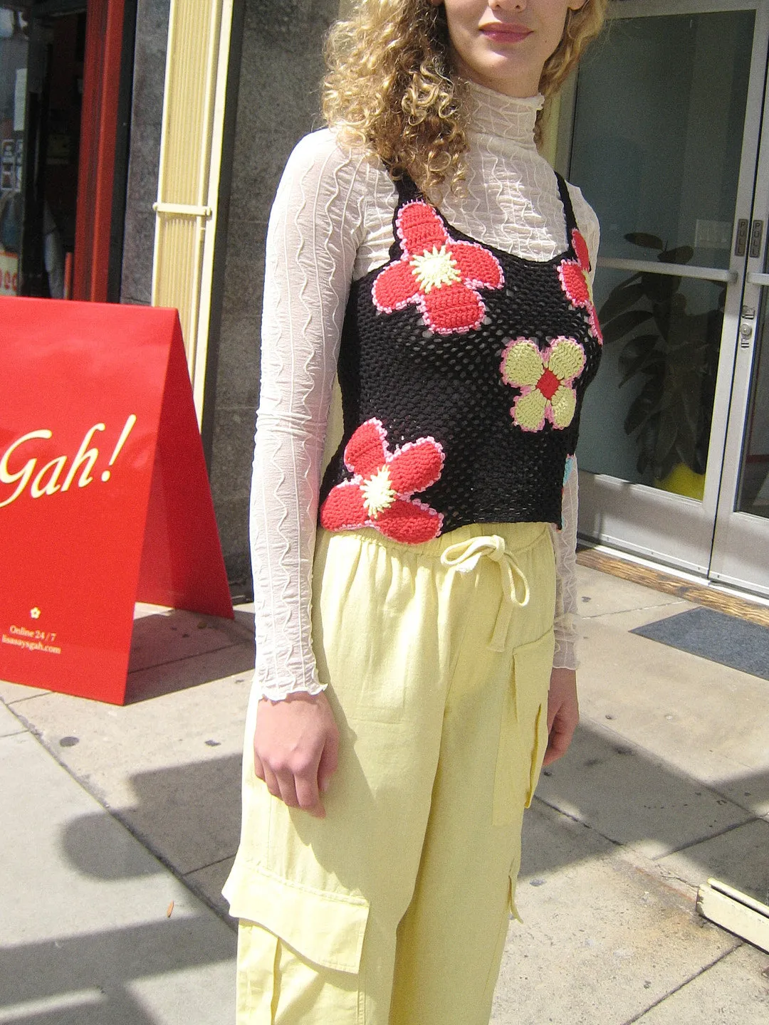 Nora Crochet Top - Black sold by Lisa Says Gah product image thumbnail 3