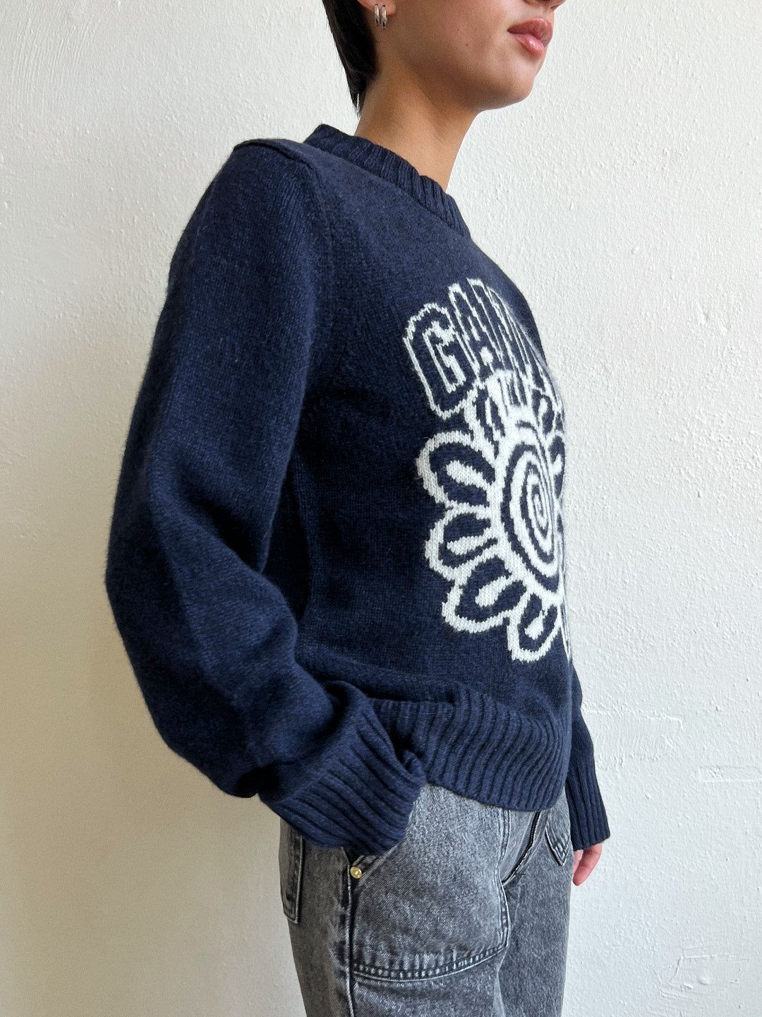 Graphic O-Neck Pullover Flower - Sky Captain sold by Lisa Says Gah product image thumbnail 5