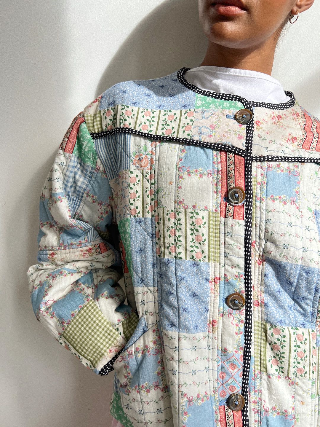 Macy Quilter Jacket - Patchwork Floral sold by Lisa Says Gah product image thumbnail 4