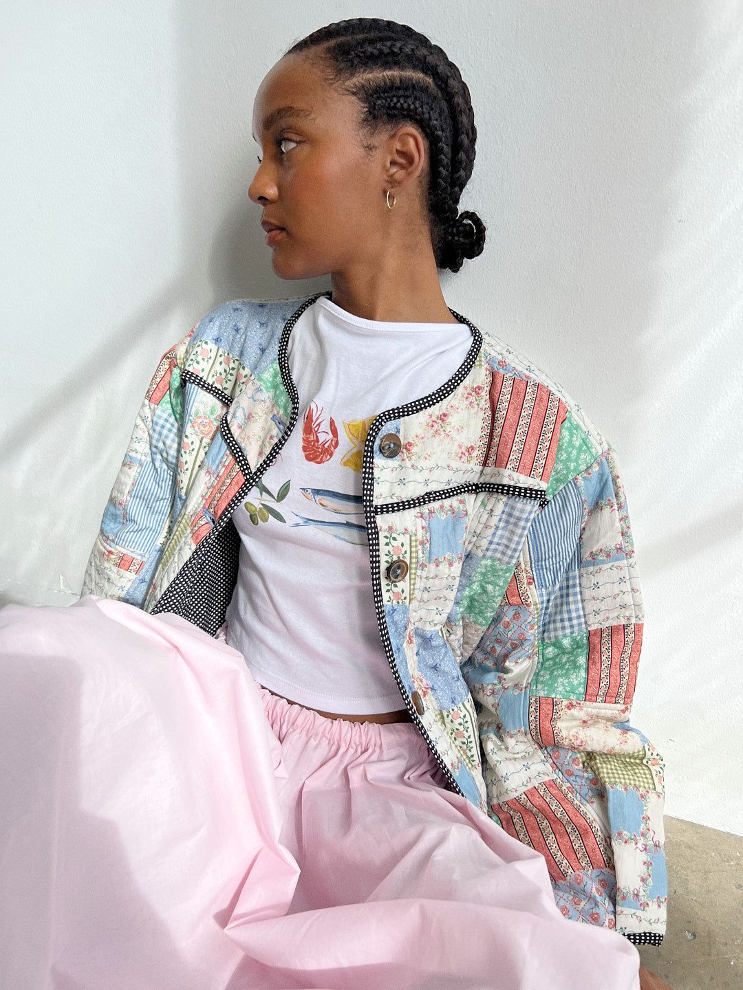 Macy Quilter Jacket - Patchwork Floral sold by Lisa Says Gah product image thumbnail 2