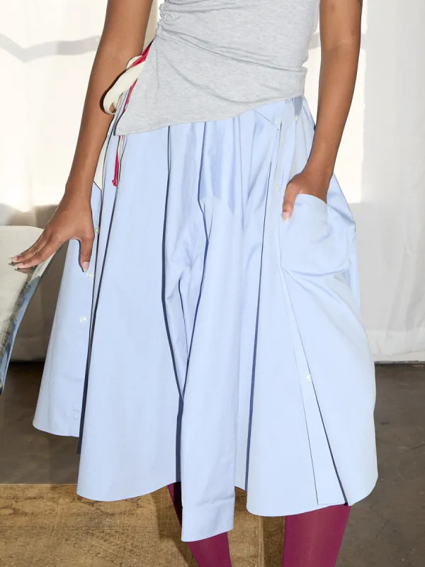 Wrap Shirt Skirt - Blue sold by Lisa Says Gah