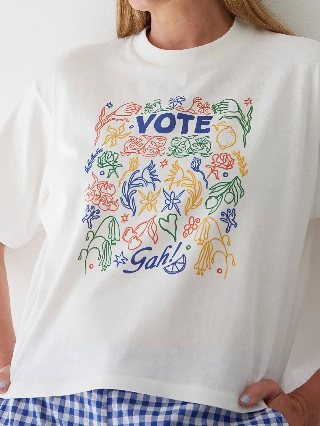 Charlie Tee - Vote Flowers sold by Lisa Says Gah