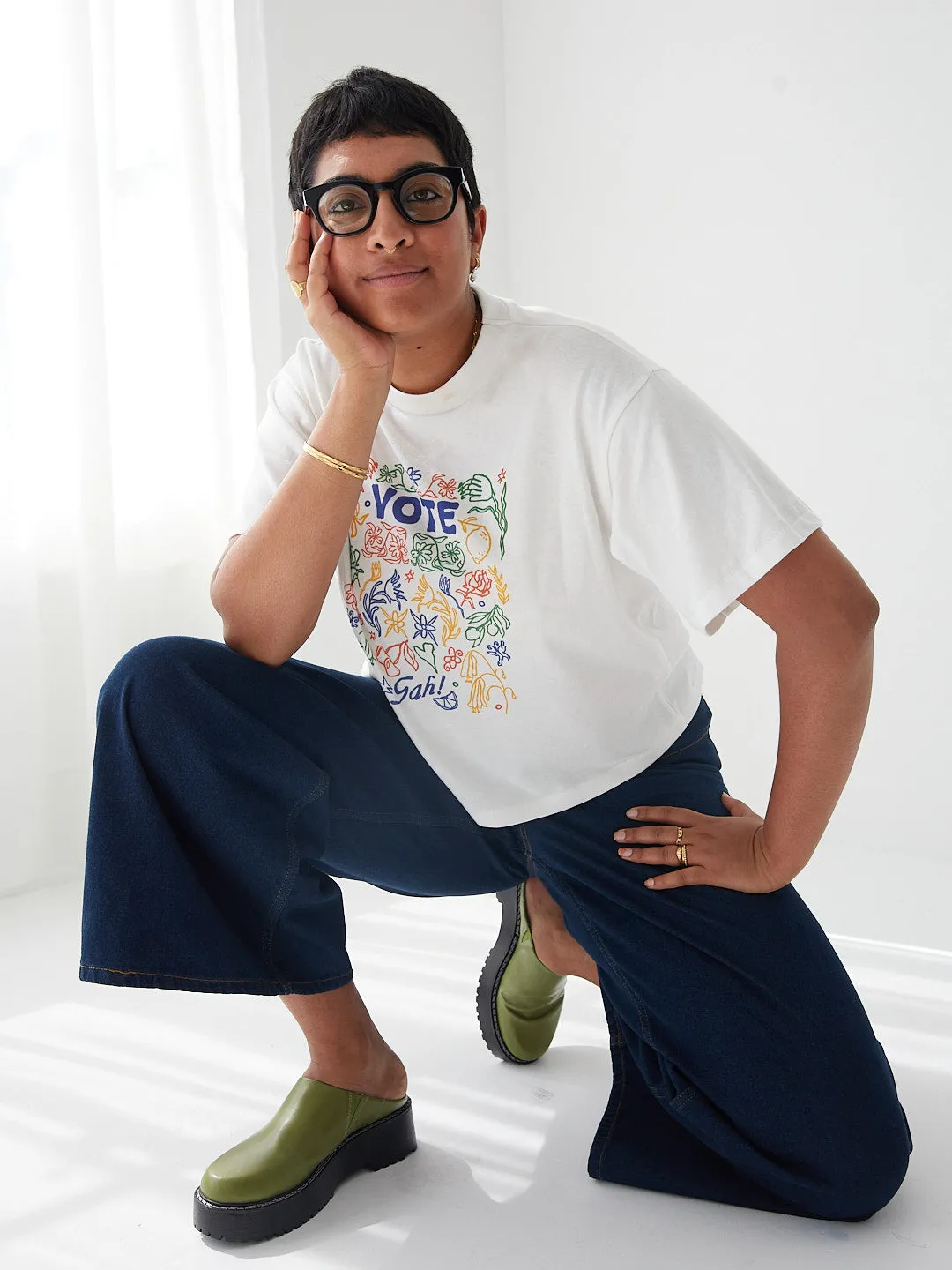 Charlie Tee - Vote Flowers sold by Lisa Says Gah product image thumbnail 5