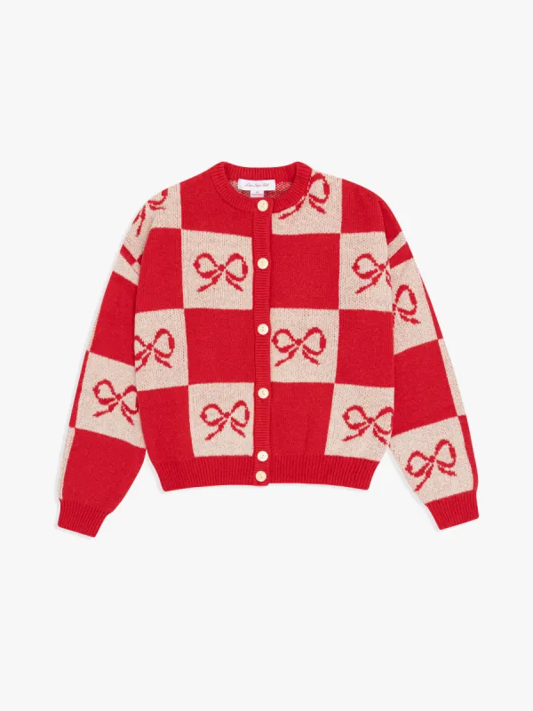 Lauda Cardi - Cherry Bow Check made by Lisa Says Gah