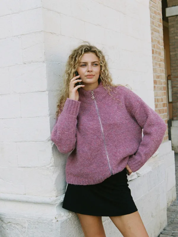 Gemma Zip Up - Pink Marble sold by Lisa Says Gah