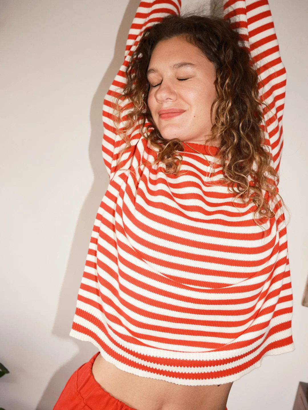 "I Can't Believe it's Not Vintage" Crewneck - Red Stripe sold by Lisa Says Gah product image thumbnail 3