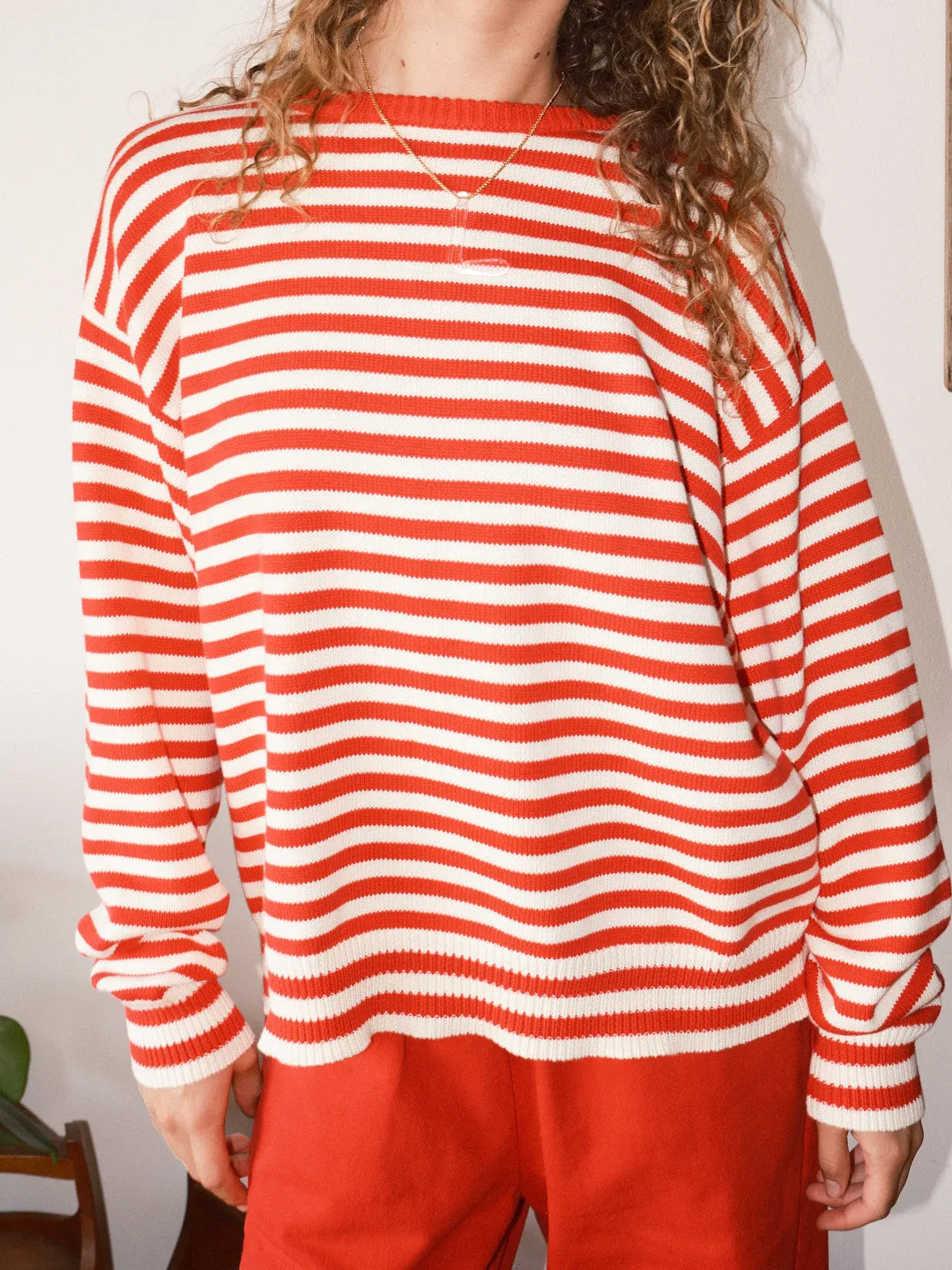 "I Can't Believe it's Not Vintage" Crewneck - Red Stripe sold by Lisa Says Gah product image thumbnail 2